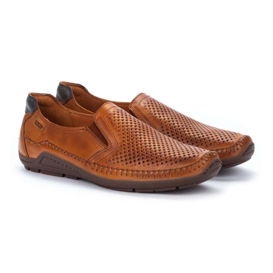 Men's Pikolinos AZORES Moccasins Brown | NZ MA13072